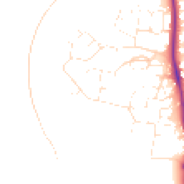 Daytime road noise heatmap for SP9 7EZ
