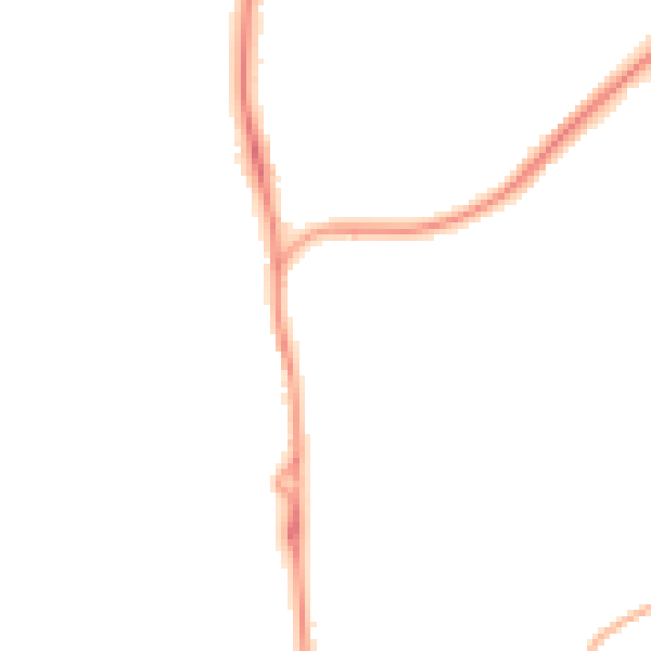 Night-time road noise heatmap for SP9 7FB