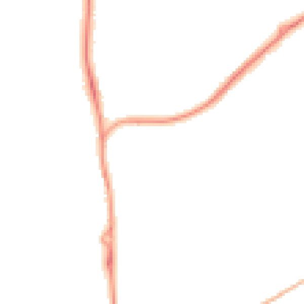 Night-time road noise heatmap for SP9 7FD