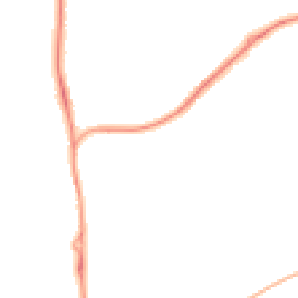 Night-time road noise heatmap for SP9 7FF