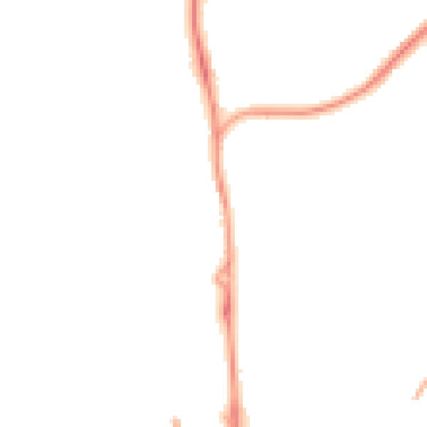 Night-time road noise heatmap for SP9 7FJ