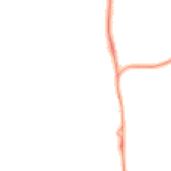 Night-time road noise heatmap for SP9 7FN