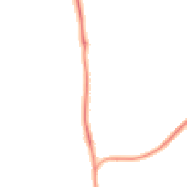 Night-time road noise heatmap for SP9 7FX