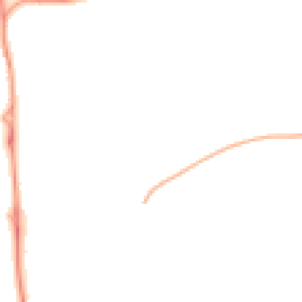 Night-time road noise heatmap for SP9 7GE