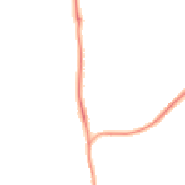 Night-time road noise heatmap for SP9 7GP
