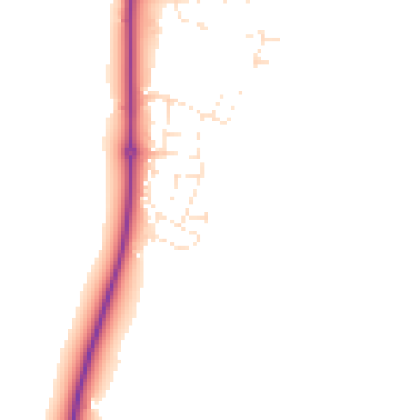 Daytime road noise heatmap for SP9 7HN