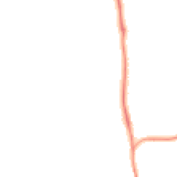 Night-time road noise heatmap for SP9 7HT