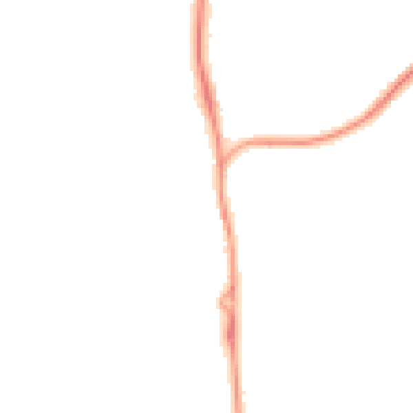 Night-time road noise heatmap for SP9 7LE