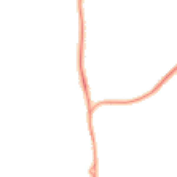 Night-time road noise heatmap for SP9 7LG