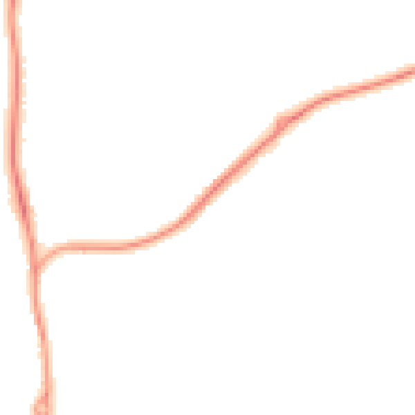 Night-time road noise heatmap for SP9 7LZ