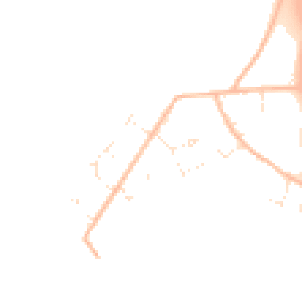 Daytime road noise heatmap for SP9 7TW