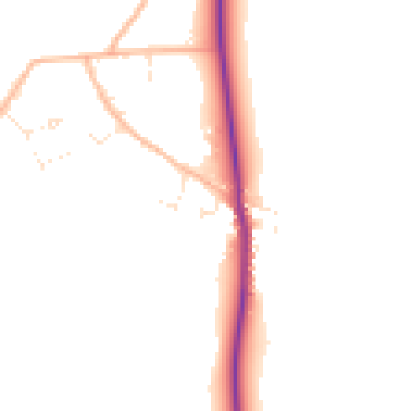 Daytime road noise heatmap for SP9 7UL