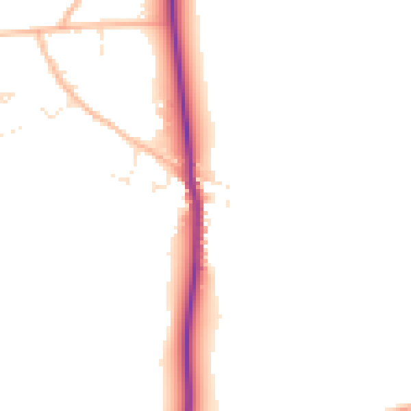 Daytime road noise heatmap for SP9 7UN