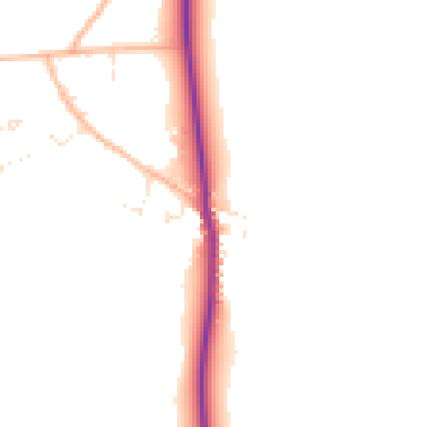 Daytime road noise heatmap for SP9 7UR