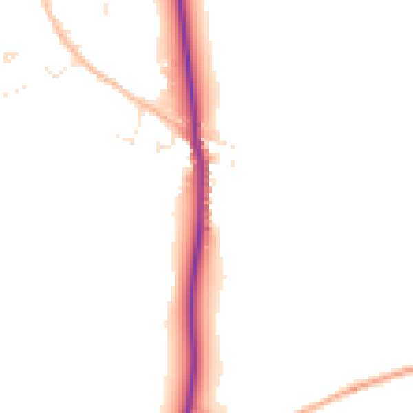 Daytime road noise heatmap for SP9 7UT