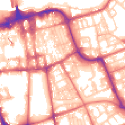 Daytime road noise heatmap for SR1 1AE