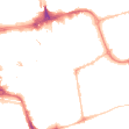 Night-time road noise heatmap for SR1 1AH