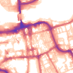 Daytime road noise heatmap for SR1 1BA