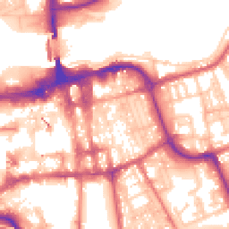 Daytime road noise heatmap for SR1 1BH