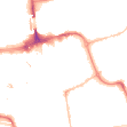 Night-time road noise heatmap for SR1 1BL