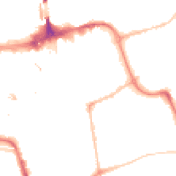 Night-time road noise heatmap for SR1 1DH