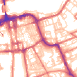 Daytime road noise heatmap for SR1 1EJ