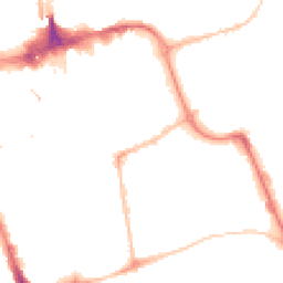 Night-time road noise heatmap for SR1 1EQ