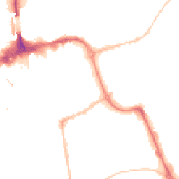 Night-time road noise heatmap for SR1 1ER