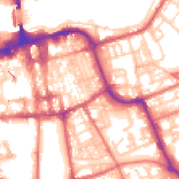 Daytime road noise heatmap for SR1 1ES