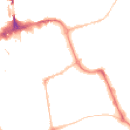 Night-time road noise heatmap for SR1 1EY