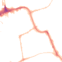 Night-time road noise heatmap for SR1 1HS