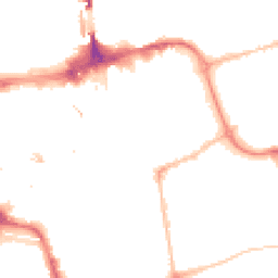 Night-time road noise heatmap for SR1 1HT
