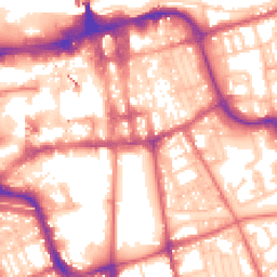 Daytime road noise heatmap for SR1 1JE