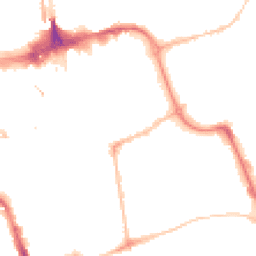 Night-time road noise heatmap for SR1 1LB
