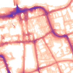 Daytime road noise heatmap for SR1 1LE