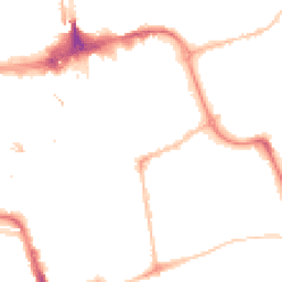 Night-time road noise heatmap for SR1 1LN