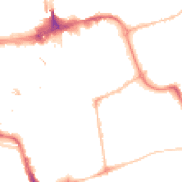 Night-time road noise heatmap for SR1 1LT