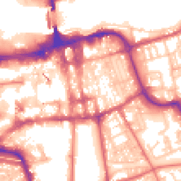 Daytime road noise heatmap for SR1 1NA