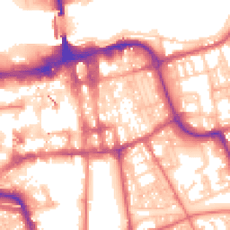 Daytime road noise heatmap for SR1 1NF