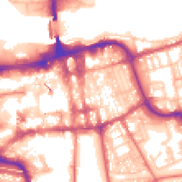 Daytime road noise heatmap for SR1 1NW