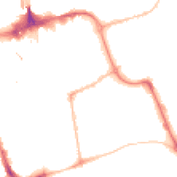 Night-time road noise heatmap for SR1 1PA