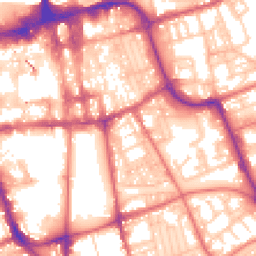 Daytime road noise heatmap for SR1 1PB
