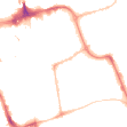 Night-time road noise heatmap for SR1 1PE