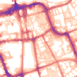 Daytime road noise heatmap for SR1 1PG