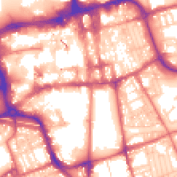 Daytime road noise heatmap for SR1 1QB