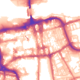 Daytime road noise heatmap for SR1 1QD