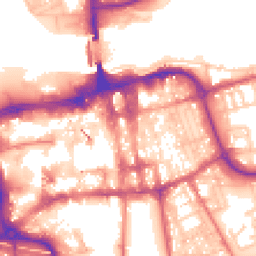 Daytime road noise heatmap for SR1 1QH