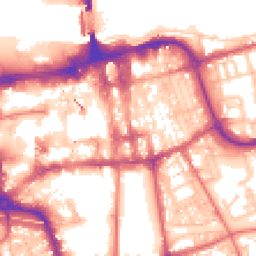Daytime road noise heatmap for SR1 1QN