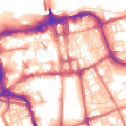 Daytime road noise heatmap for SR1 1RE