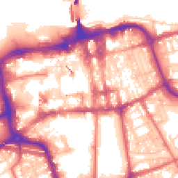 Daytime road noise heatmap for SR1 1RR